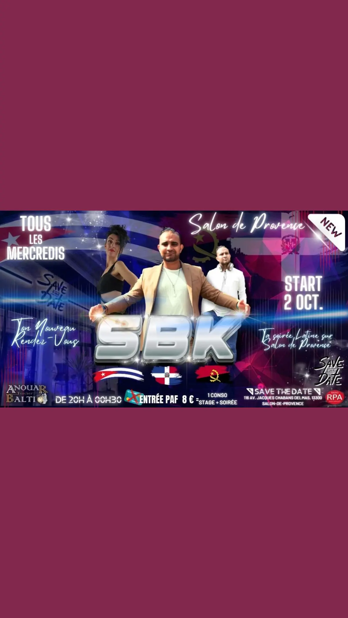 Les Mercredis SBK du SAVE THE DATE