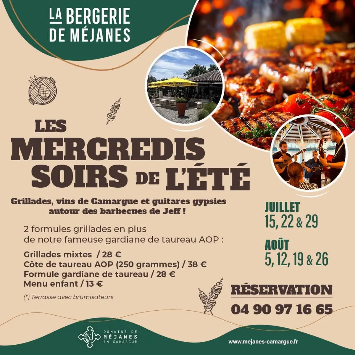 Les Mercredis Soirs de l'été à la Bergerie de Méjanes