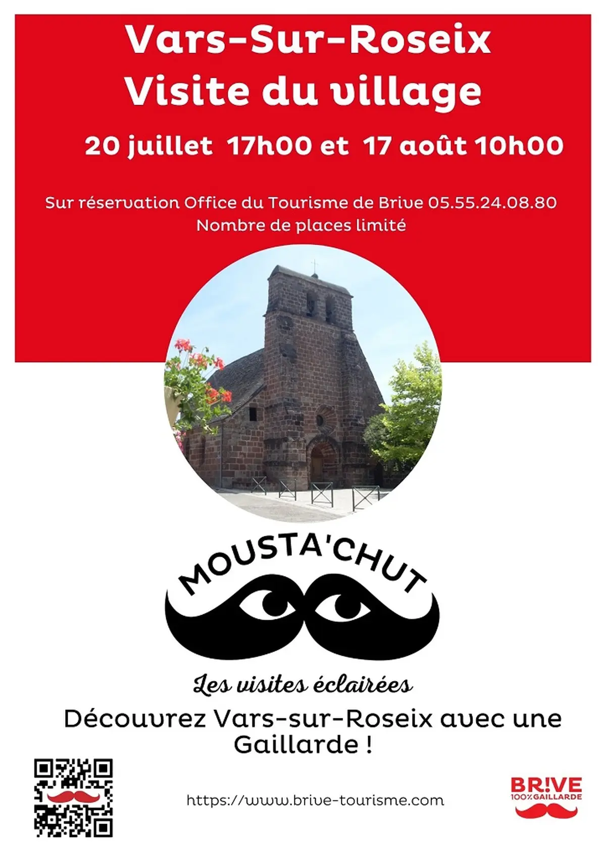 Les Mousta'chut : les visites éclairées, découverte de Vars-sur-Roseix