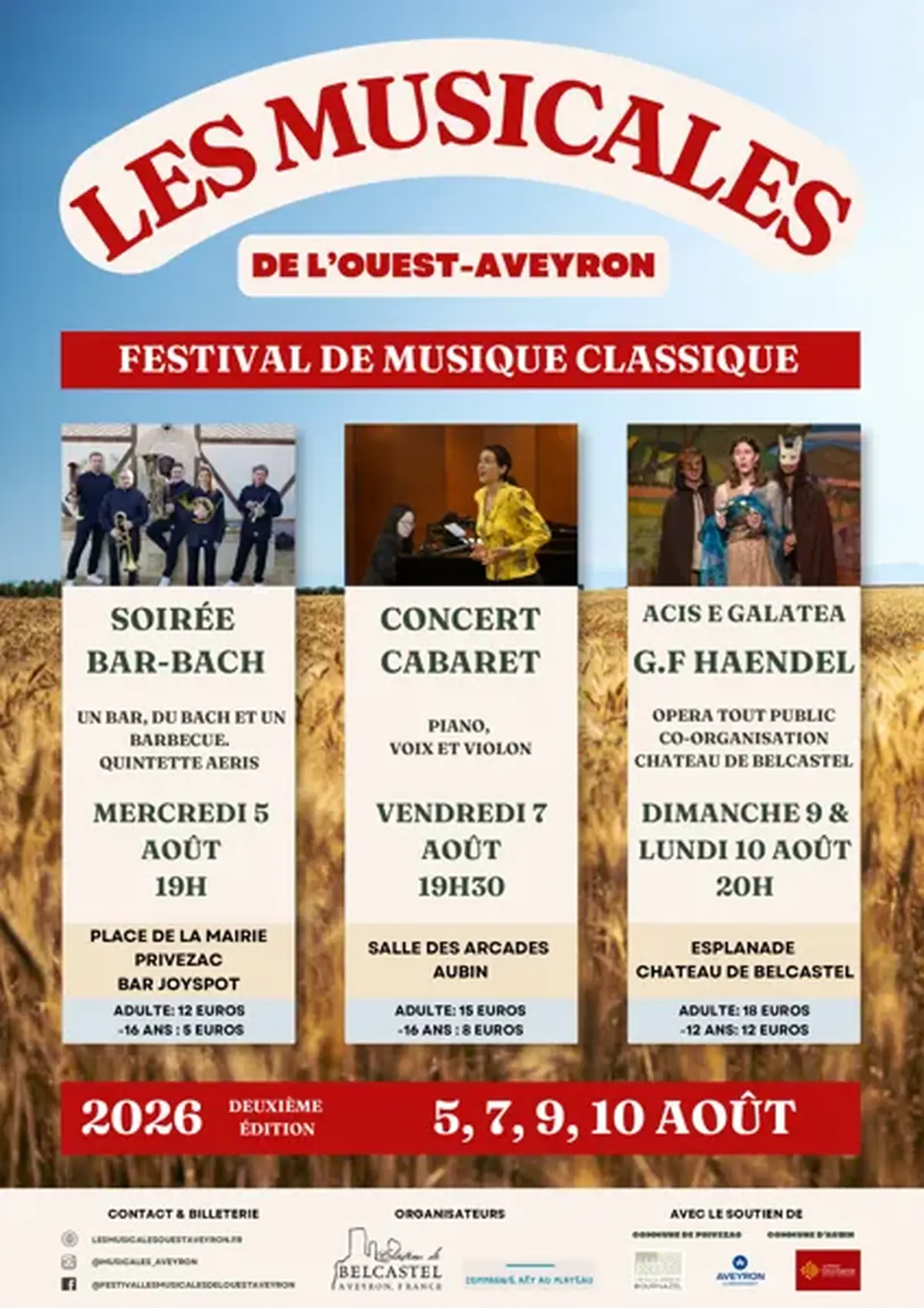Les musicales de l'ouest Aveyron du plateau de Montbazens