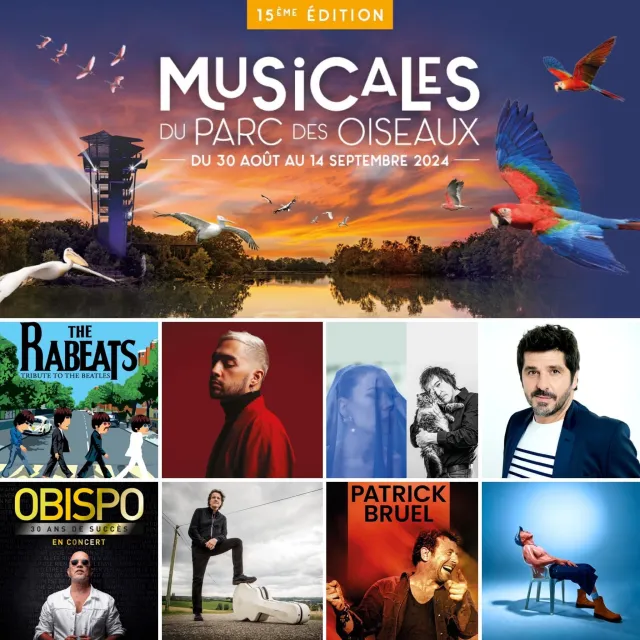 Les premiers noms du festival Les Musicales du Parc des Oiseaux 2024
