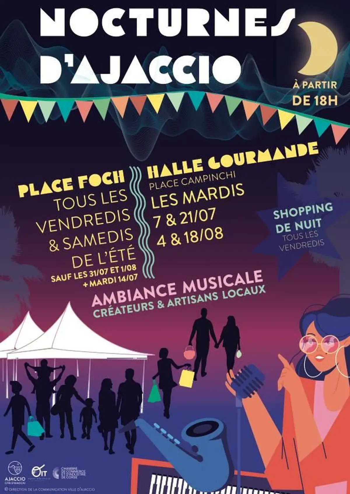 Les Nocturnes d'Ajaccio : animations gratuites et marché artisanal cet été