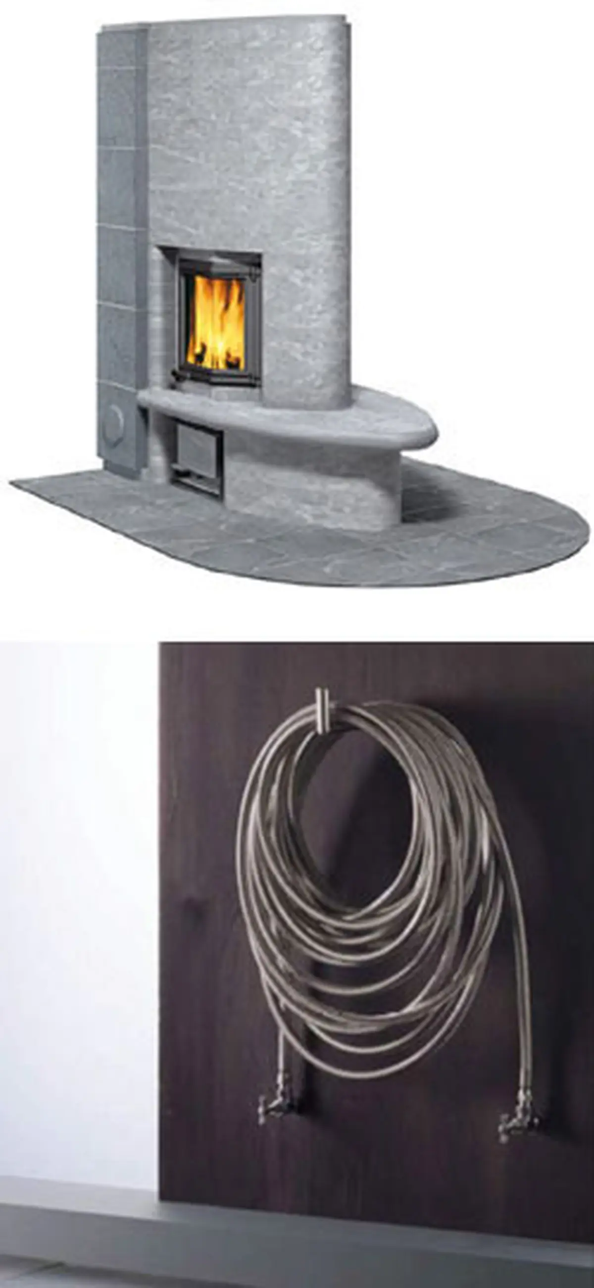 Mod&egrave;le Tulikivi Fiorina : hauteur 177 cm, largeur 77 cm, profondeur 151,5 cm,  poids 2270 kilos - Prix indicatif 18 200&euro; + frais de pose.
Ciussai Adhoc : prix indicatif de 974 &euro; &agrave; 1 662 &euro;