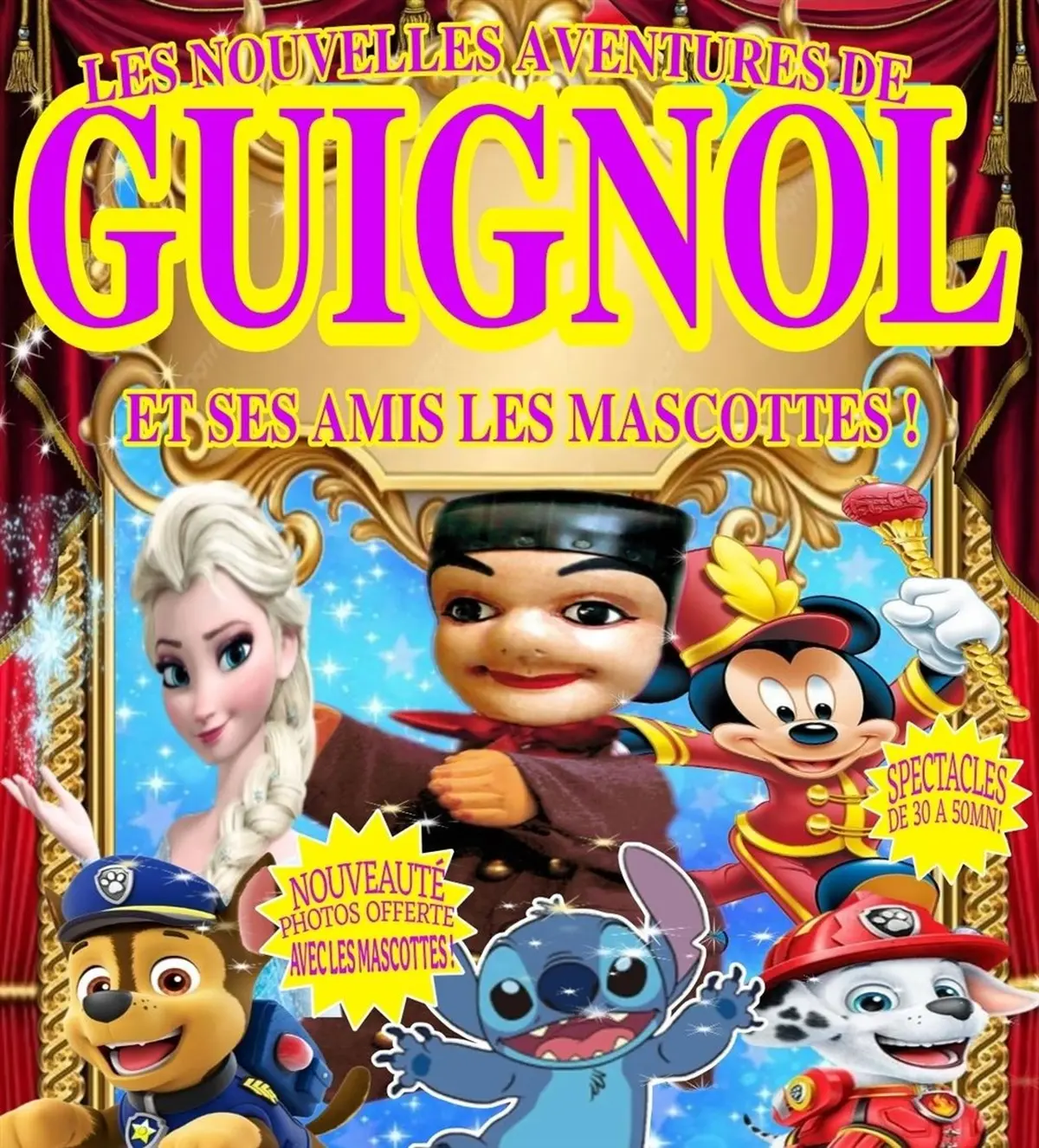 Les Nouvelles Aventures de Guignol et ses amis les Mascottes a Aix en Provence !