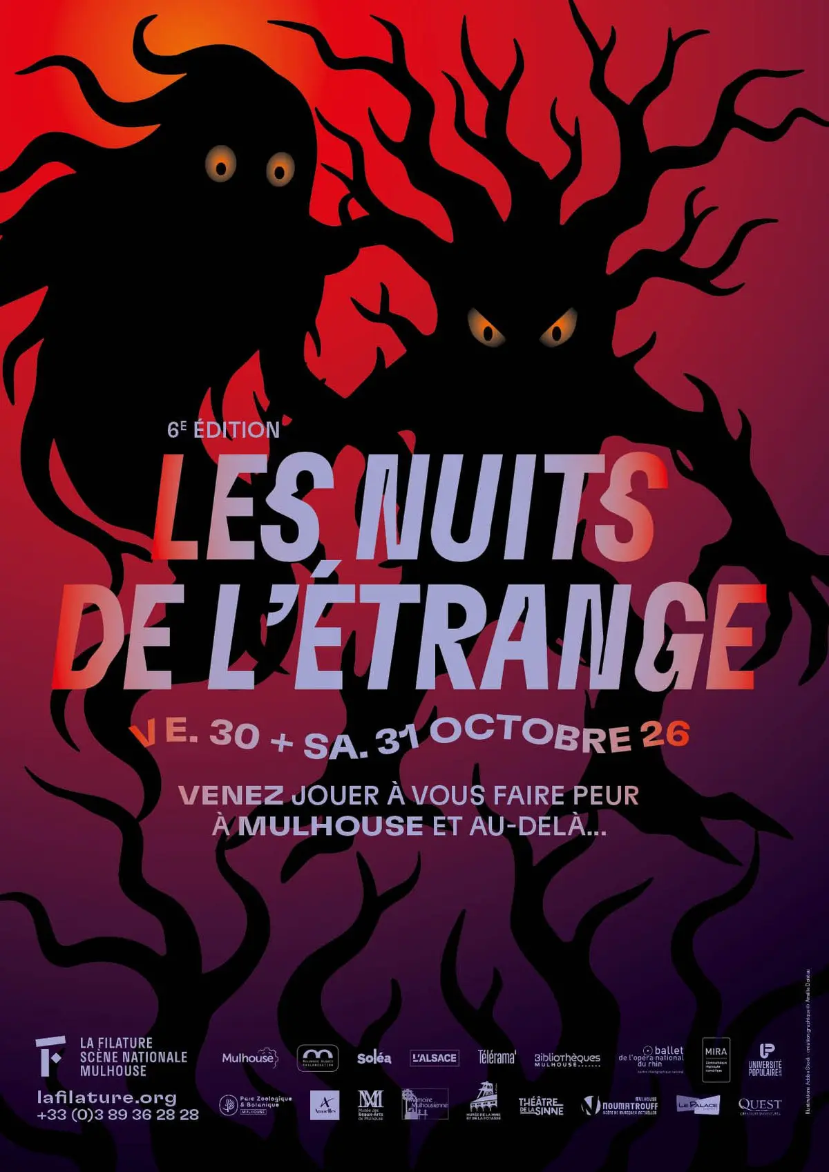 Les Nuits de l'Étrange 2026 : le programme de l'événement à Mulhouse