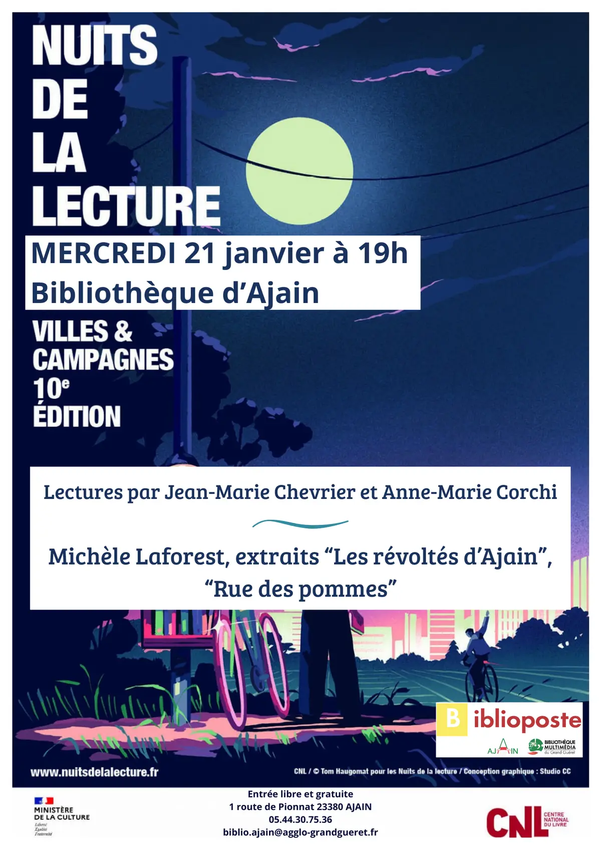 Les nuits de la lecture : Les Patrimoines