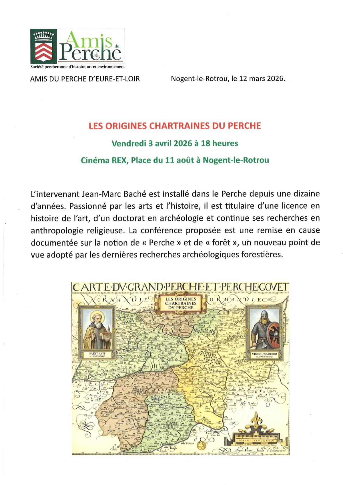 Les origines Chartraines du Perche au Cinéma Le Rex