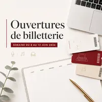 Les ouvertures de billetterie de la semaine du 8 au 14 juin 2026 DR