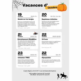 les P'tits cavaliers - animations vacances de la Toussaint