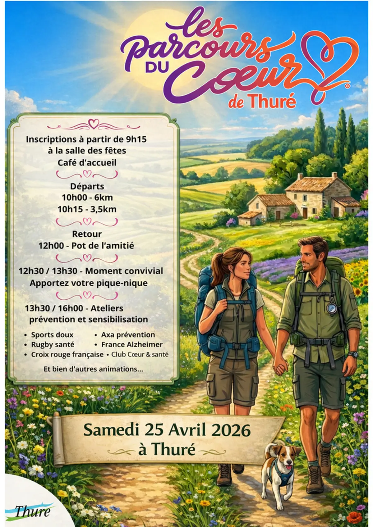 ️ Les Parcours du Cœur de Thuré – Édition 2026 ! ️