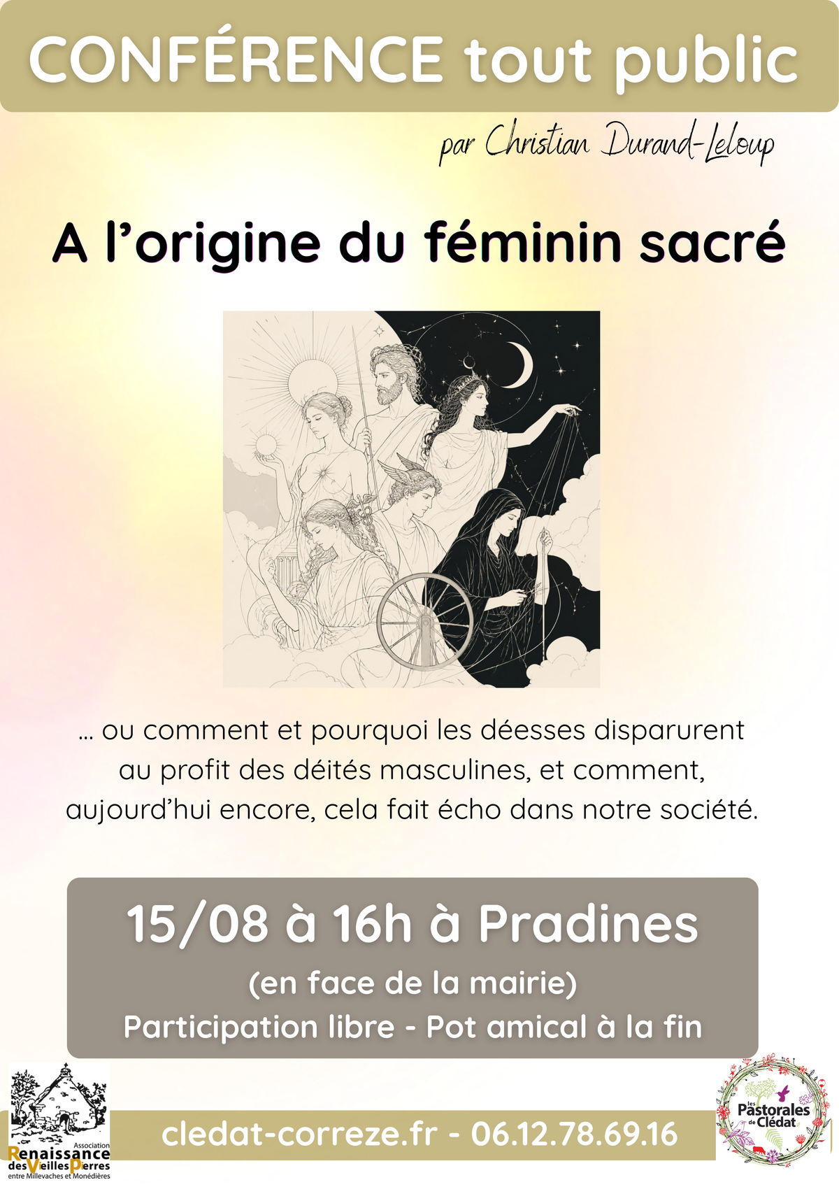 Les Pastorales conférence : A l'origine du féminin sacré