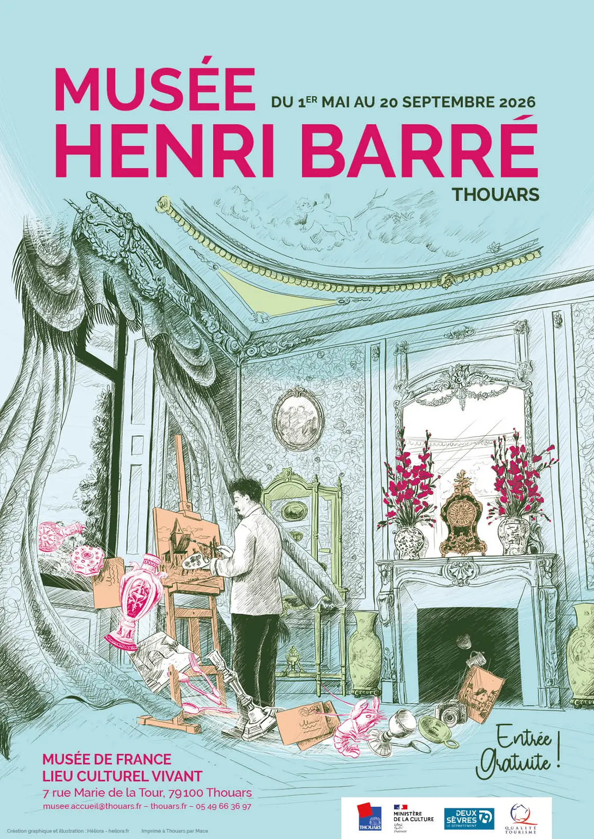 Les paysages thouarsais, regards de l’artiste poitevin Fernand Serreau, et Confluences #2, avec l’artothèque de Châtellerault, dans le cadre du parcours d’art c
