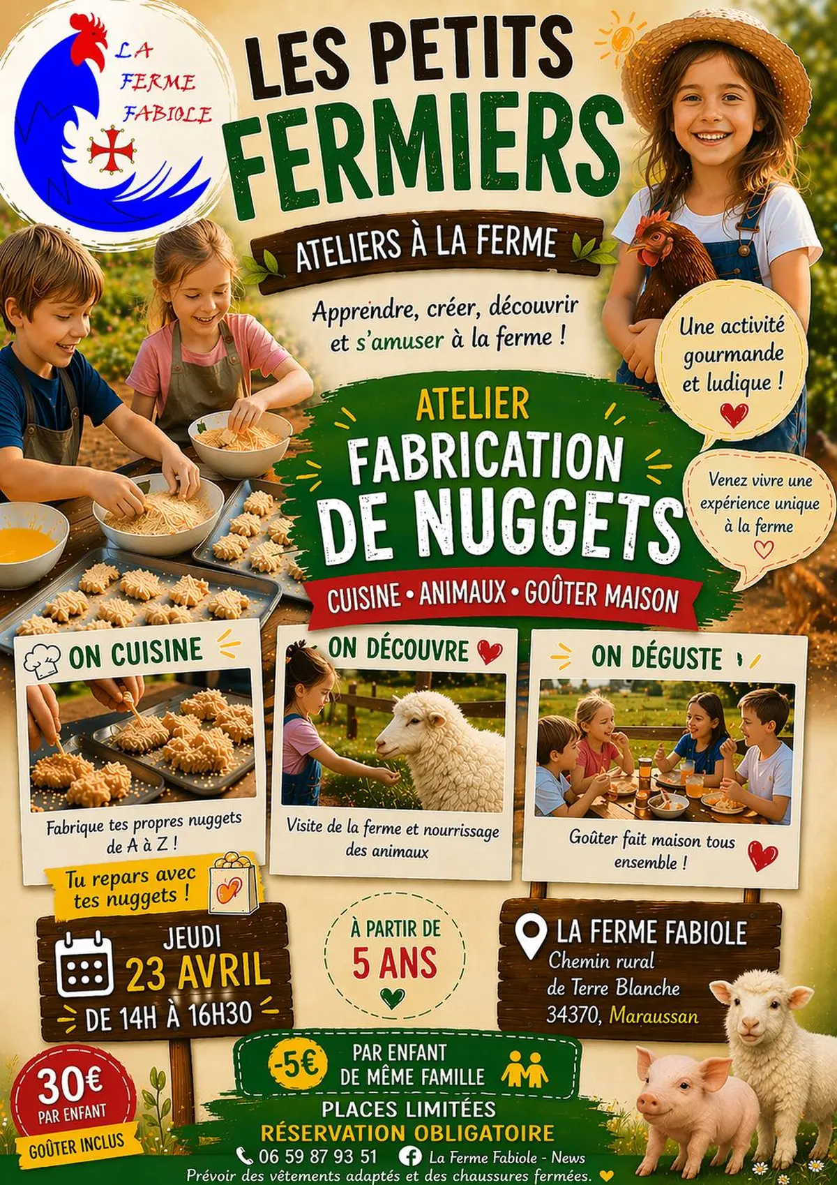 Les Petits Fermiers à La Ferme Fabiole