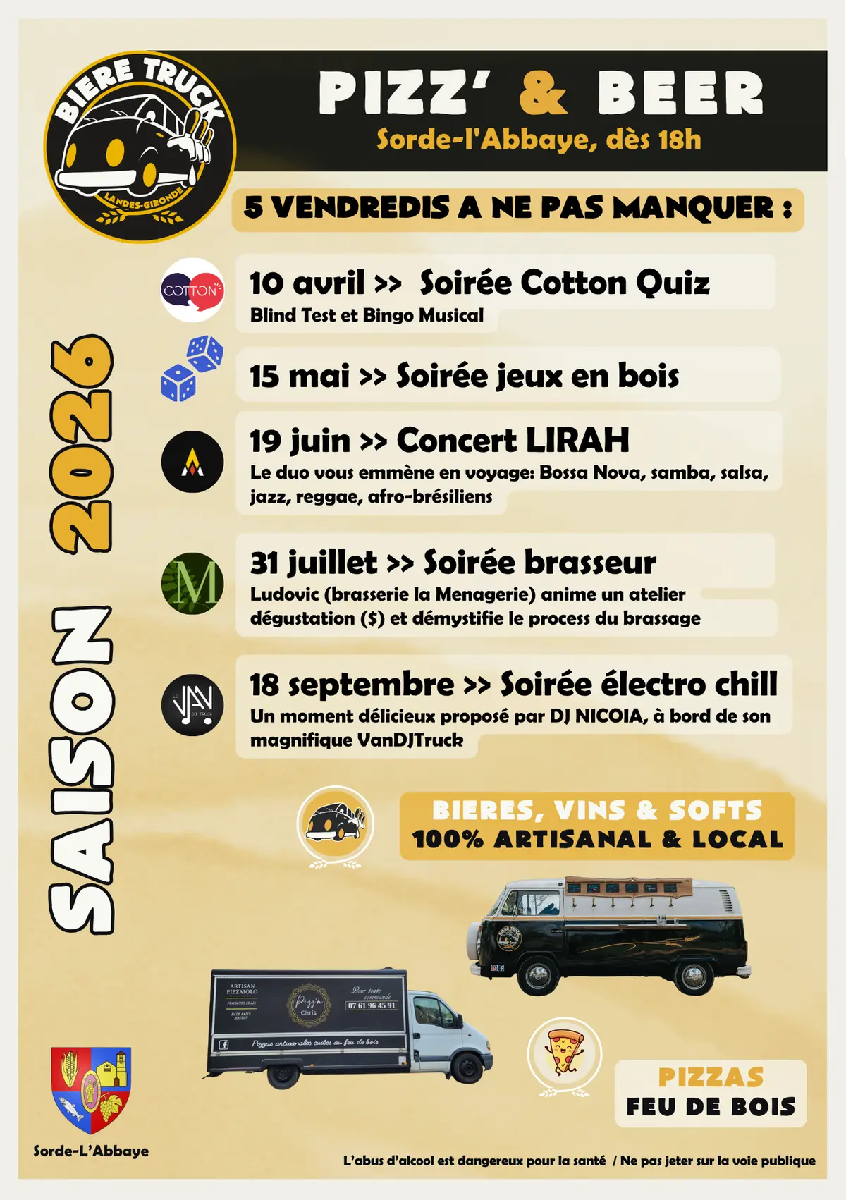 Les Pizz' & Beer du Vendredi : Soirée électro chill