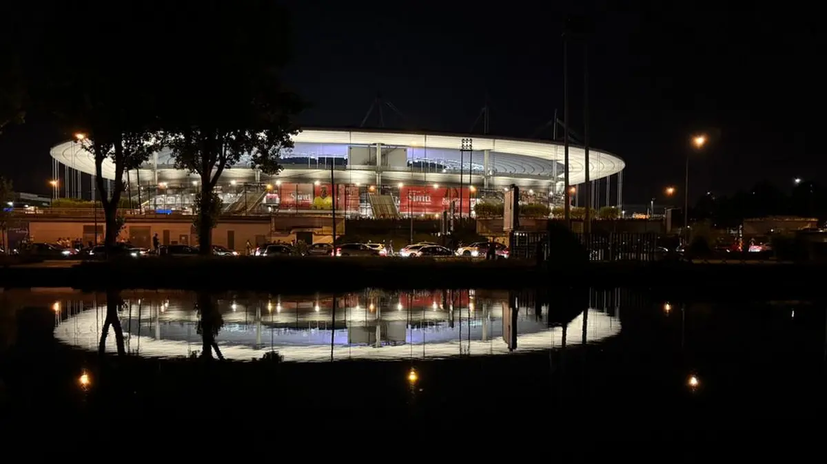 Le Stade de France illumin&eacute;, apr&egrave;s un concert