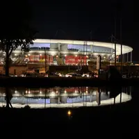 Le Stade de France illuminé, après un concert &copy; Céline Zimmermann