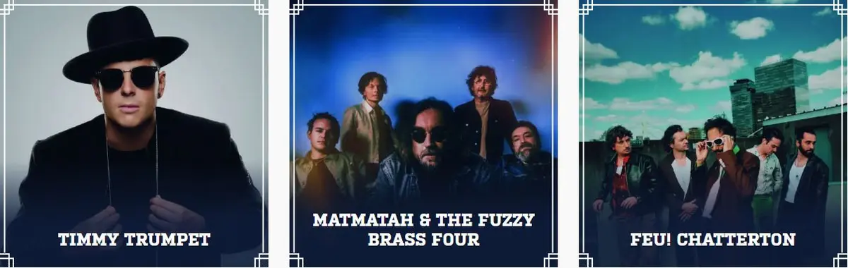 Parmi les premiers noms annoncés : Timmy Trumpet, Matmatah et Feu! Chatterton