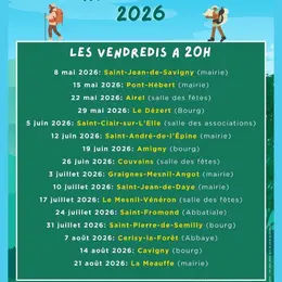 Les randonnées de Daye et de l'Elle
