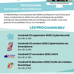 Les RDV du numérique à la mediathéque