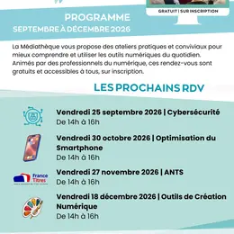 Les RDV du numérique à la mediathéque