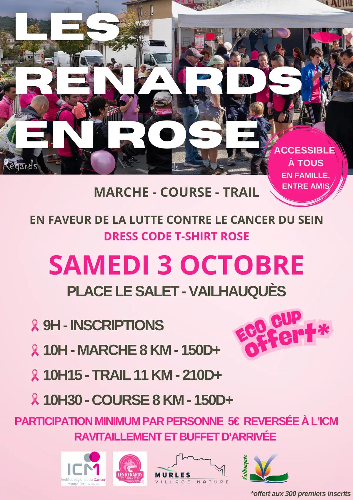 Les renards en rose