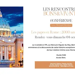 Les rencontres Bons & Vivants à Figeac : les papes et Rome, 2000 ans d'histoire