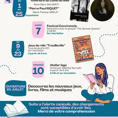 Les Rendez-Vous De Juillet à La Médiathèque