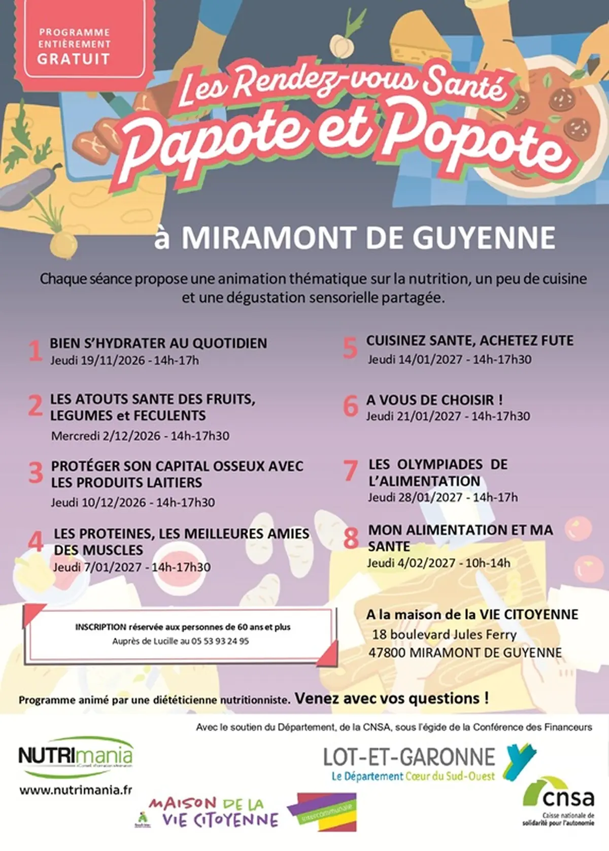 Les Rendez-vous Santé - Papote et Popote - À vous de choisir !