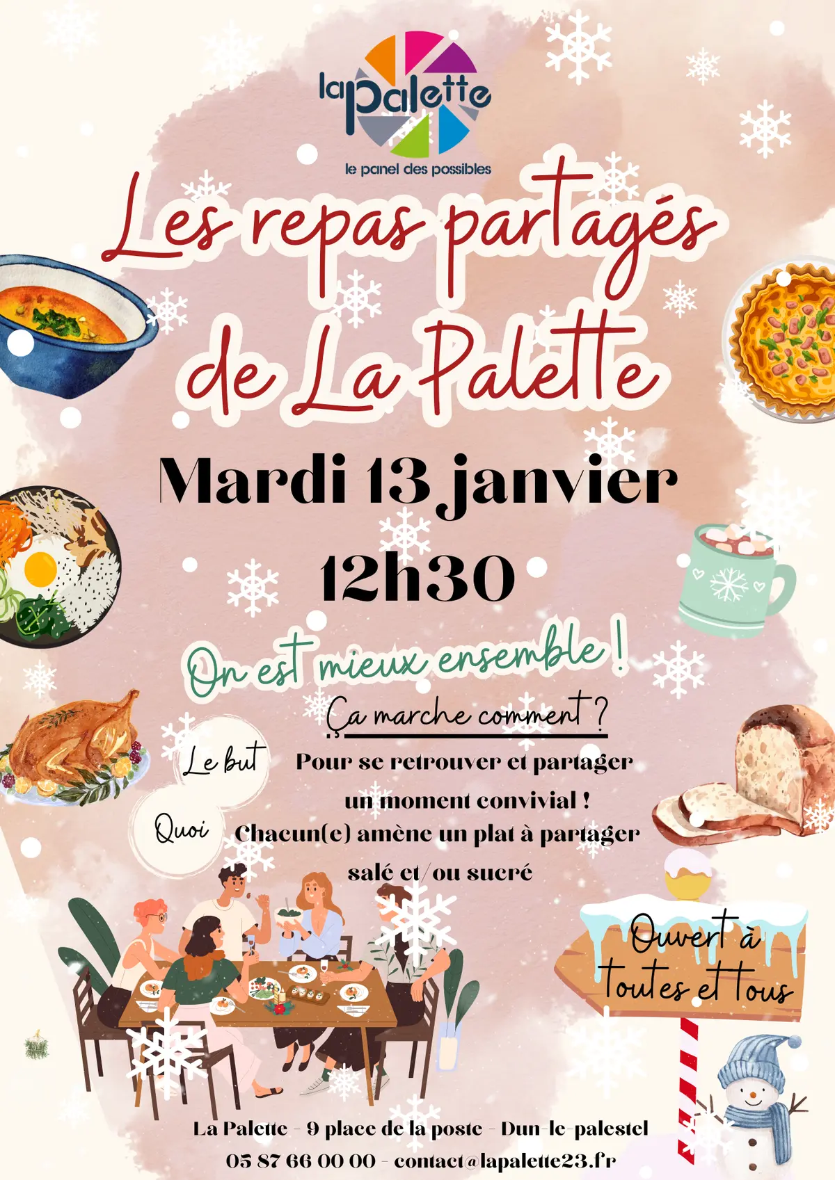 Les repas partagés de La Palette