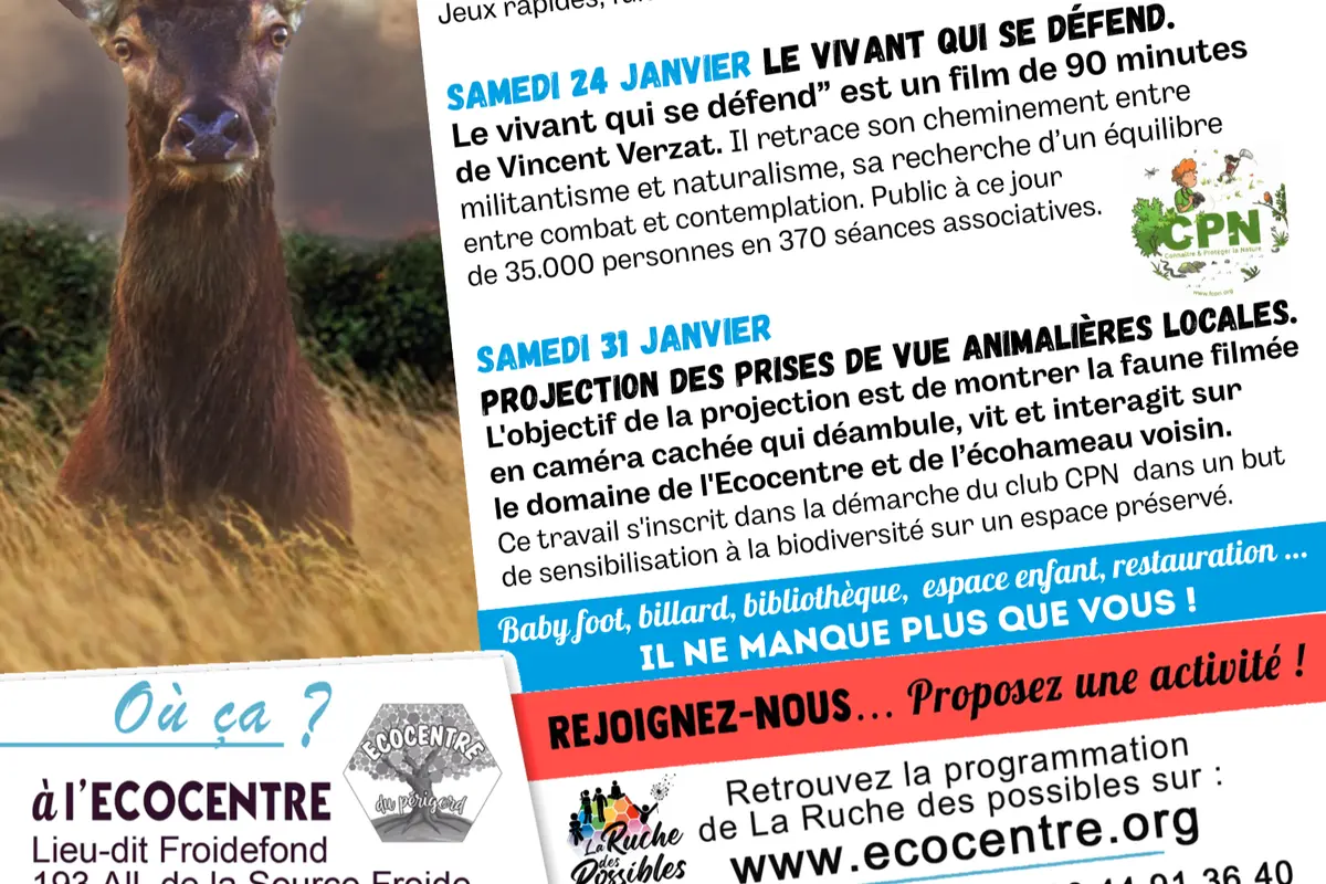 Les samedis à l'écocentre : Le vivant qui se défend