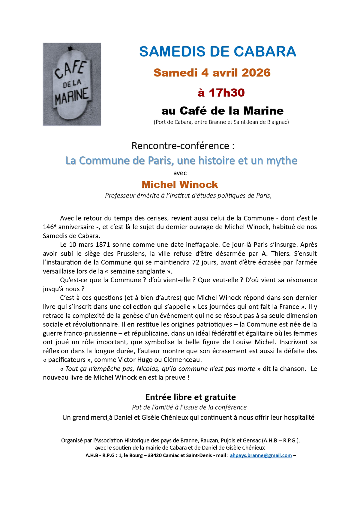 Les Samedis de Cabara