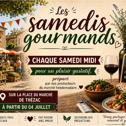 Les samedis gourmands du marché de Thézac