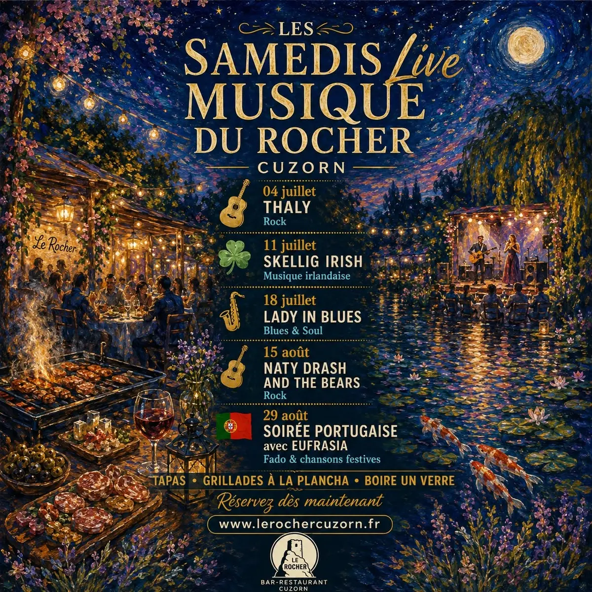 Les samedis live musique du Rocher