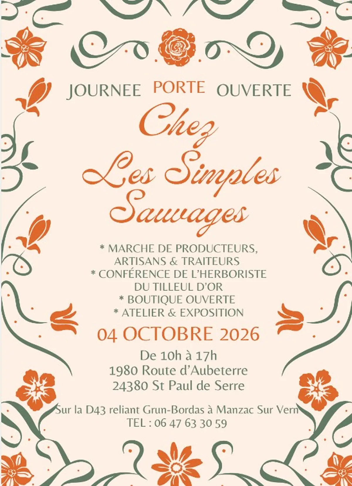 Les simples sauvages, journée porte ouverte