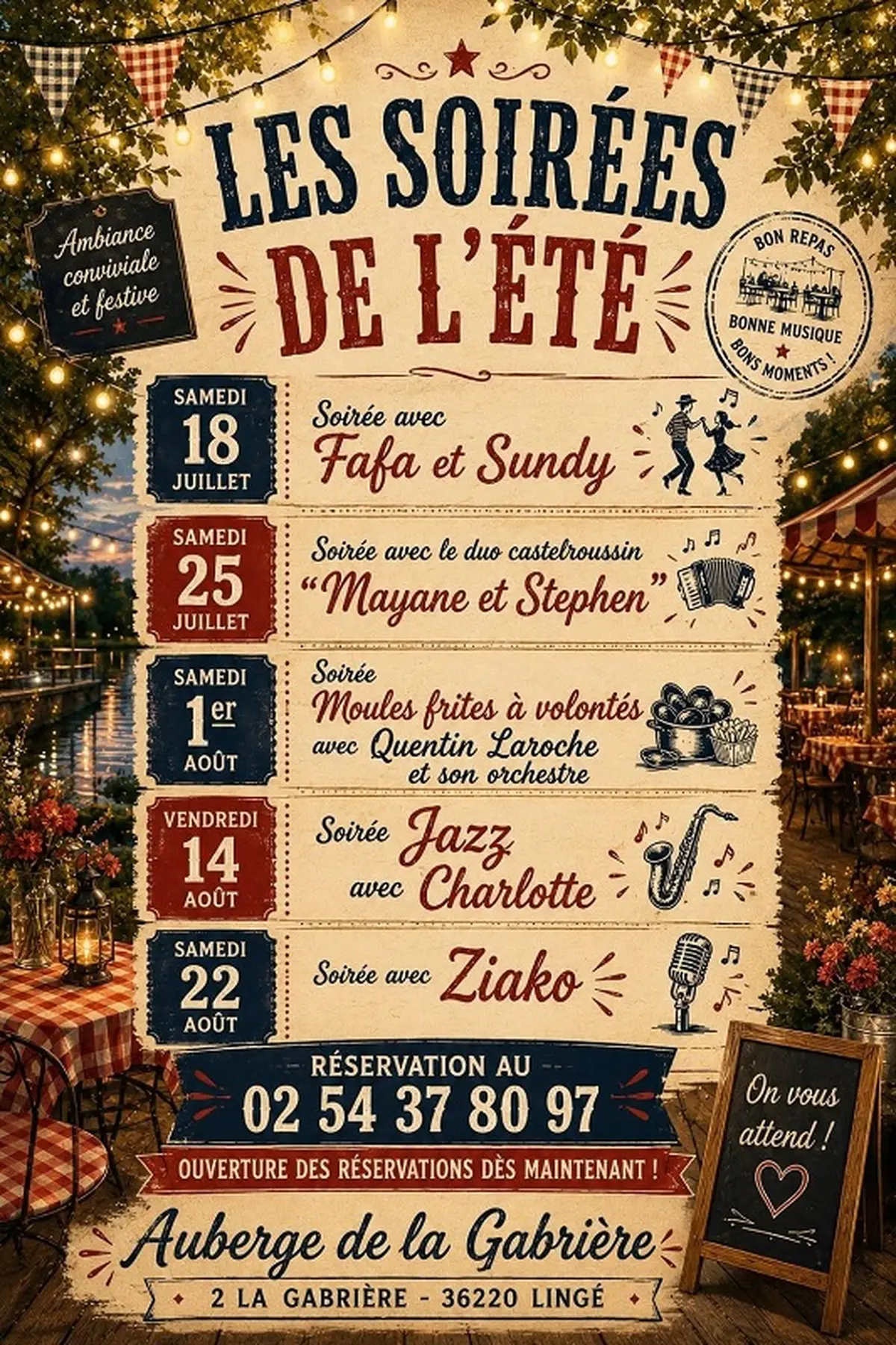 Les soirées de la Gabrière