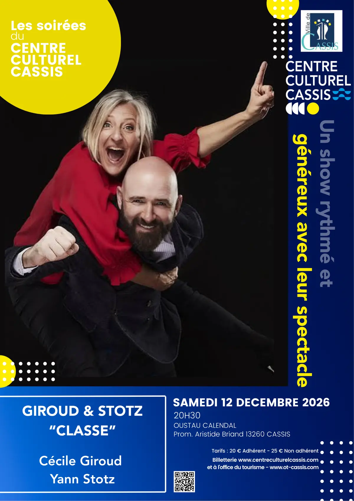 Les soirées du Centre Culturel Cassis - Giroud & Stotz