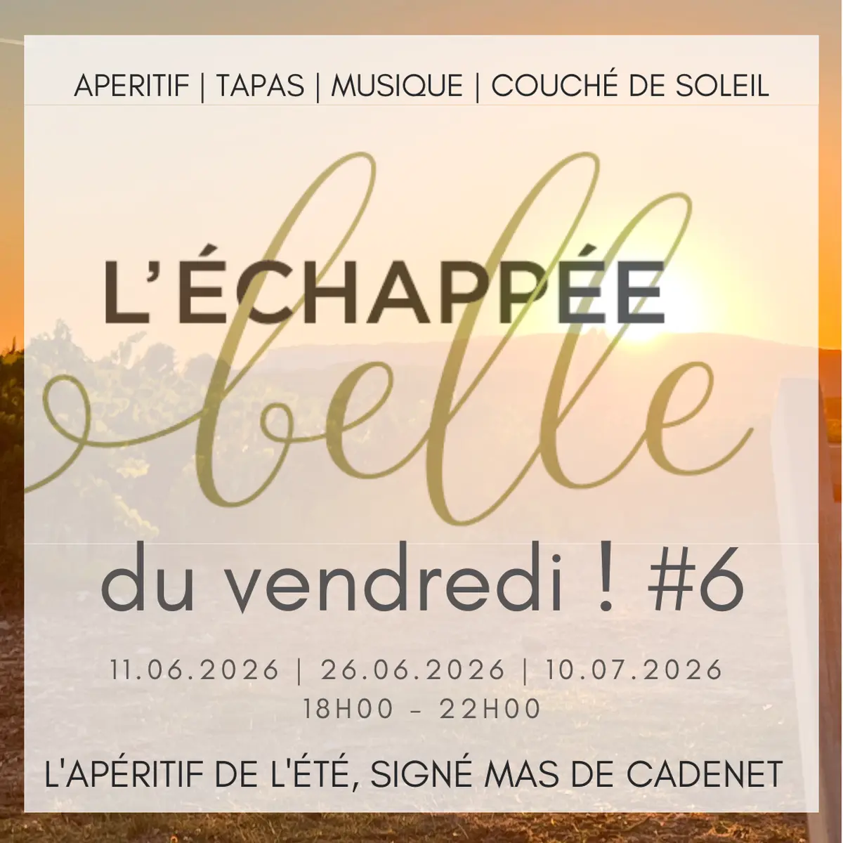 Les Soirées du Vendredi - Les échappées belles