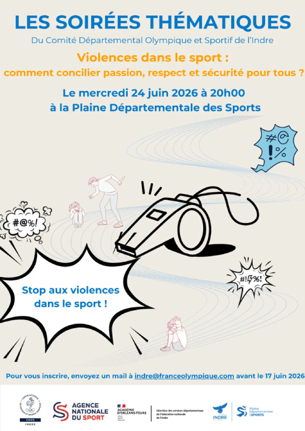 Les Soirées Thématiques du Comité Départemental Olympique et Sportif de l'Indre