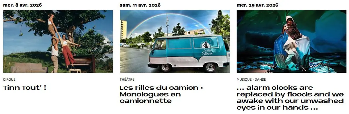 Les spectacles d'avril au théâtre La Coupole à Saint-Louis