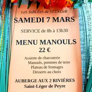Les Tablées De St Léger - Menu Manouls