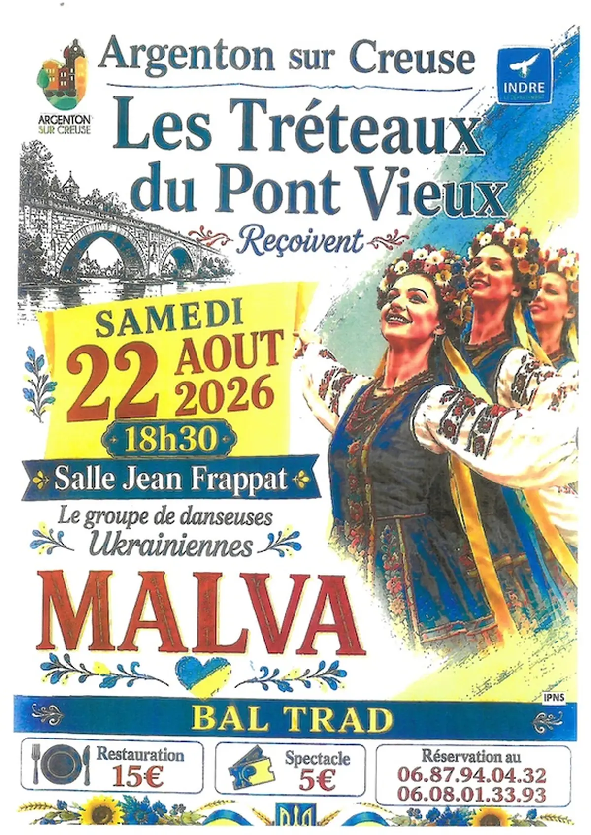 Les tréteaux du Pont Vieux recoivent Malva (Ukraine)