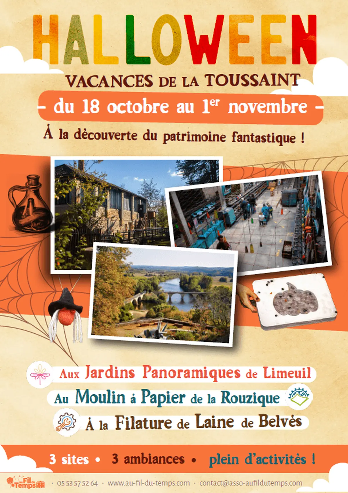 Les vacances d'automne aux Jardins panoramiques de Limeuil