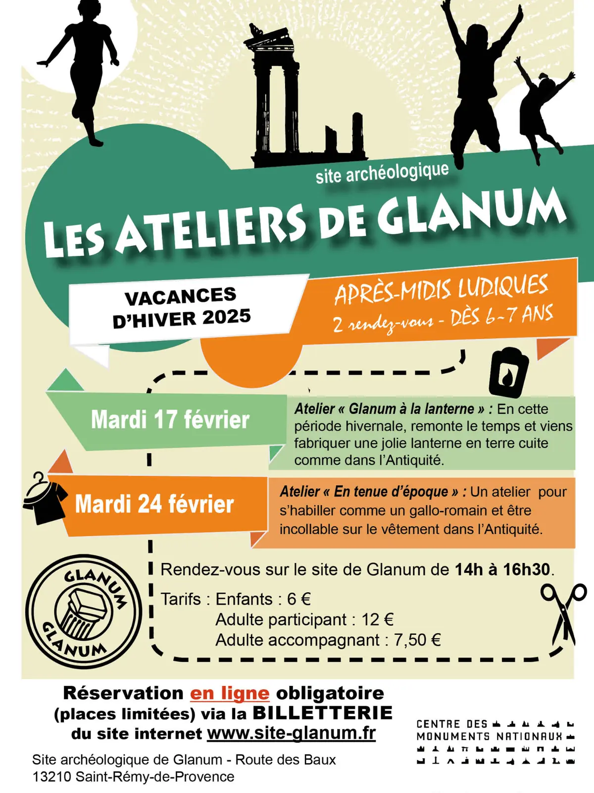 Les vacances d'hiver à Glanum