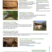 Les vacances d'hiver sur les Sites préhistoriques de la vallée de la Vézère