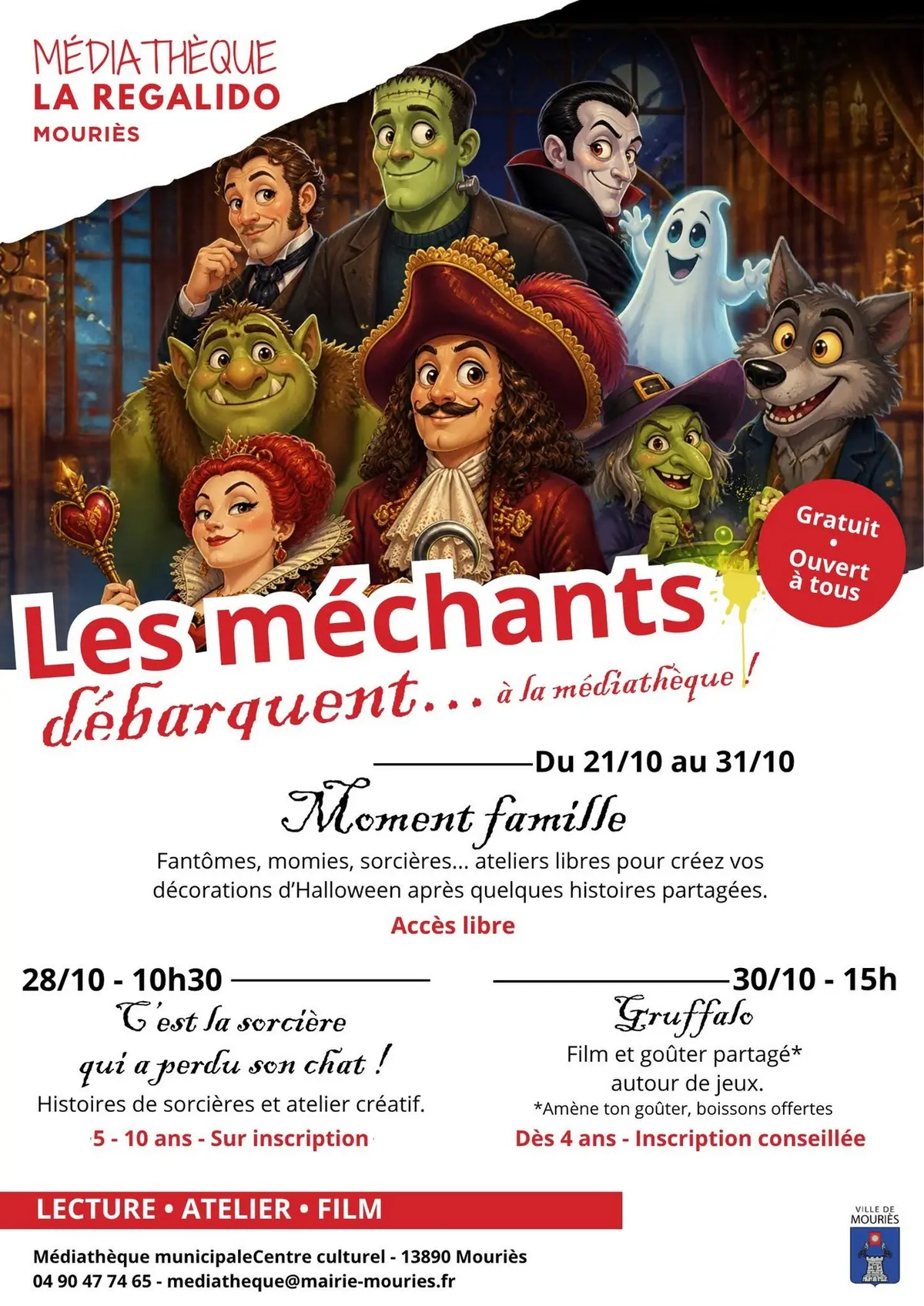 Les Vacances de Toussaint à la Médiathèque de Mouriès