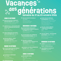 Les Vacances des générations : des animations pour toute la famille !