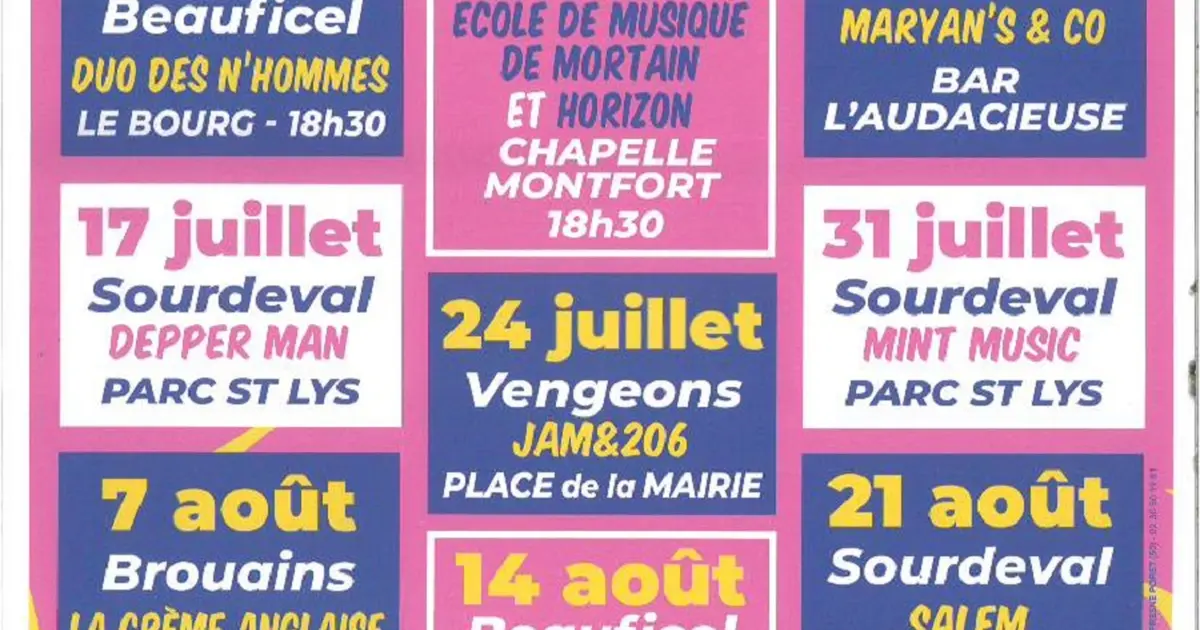 Les Vendredis de l'été > Concert du groupe Deeper Men
