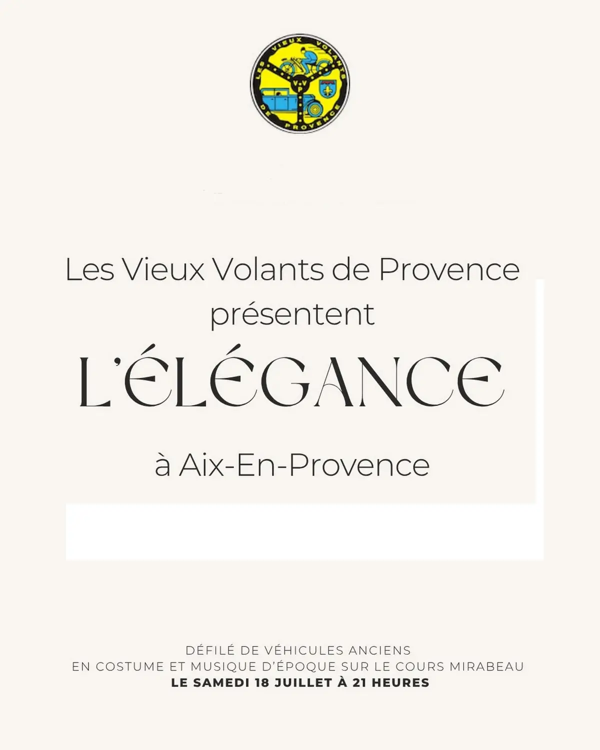 Les Vieux Volants de Provence présentent L’Elégance