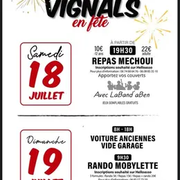 Les Vignals en fête et rando mobylette
