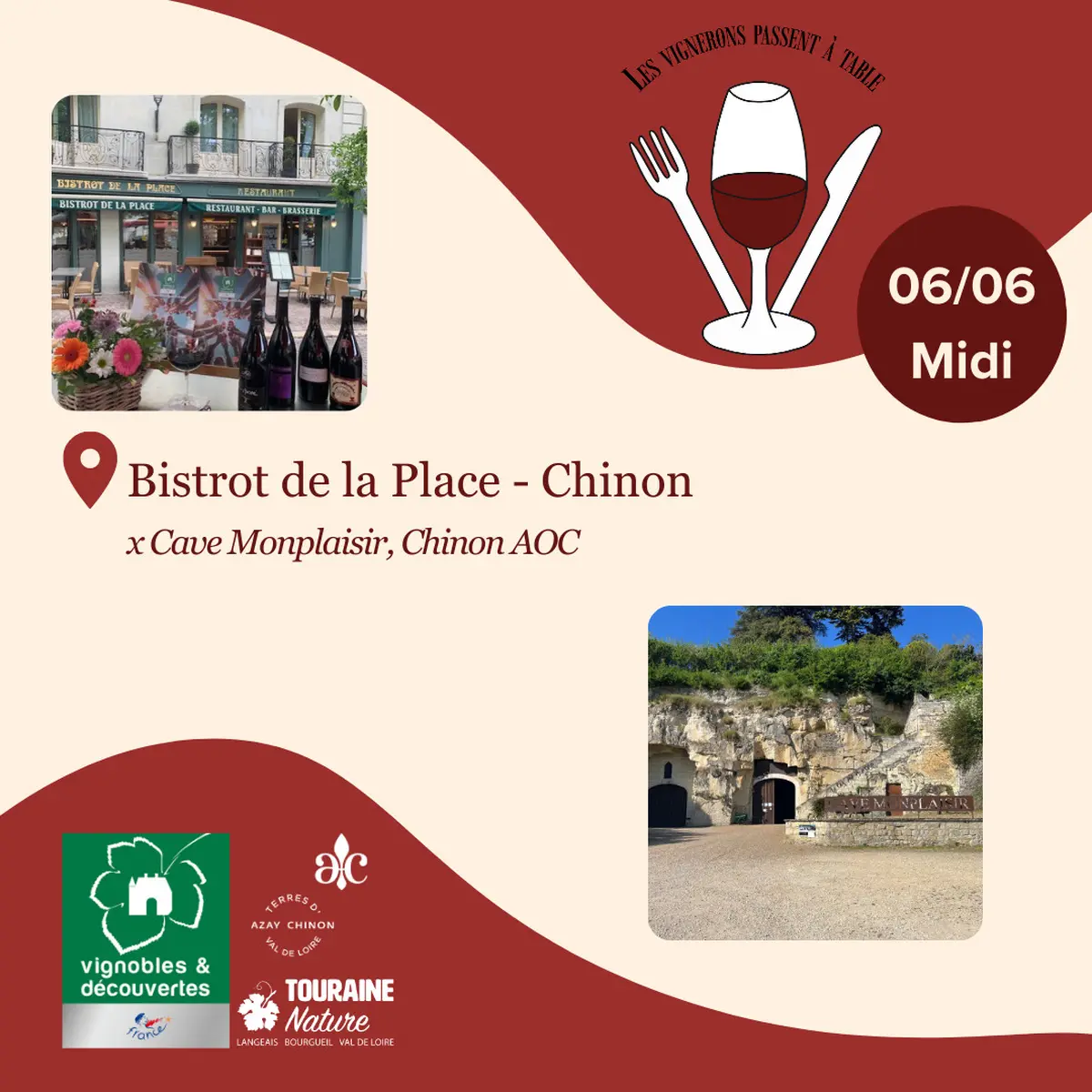 Les Vignerons passent à table au Bistrot de la Place avec la Cave Monplaisir